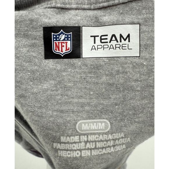 NFL Vikings Minnesota Football NFL T Shirt Grey Size Medium New - Picture 6 of 7